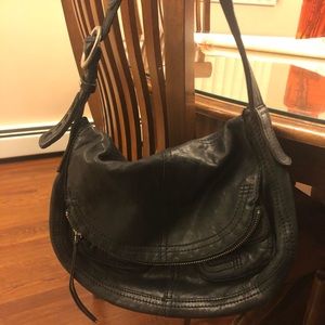 Lucky Brand Black Leather Shoulder Bag